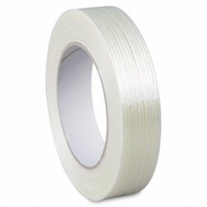 Tape filament (lengte versterkt) - 50mmx50mtr dikte 50µm - Transparant