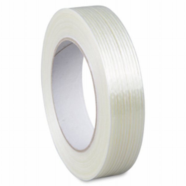 Tape filament (lengte versterkt) - 50mmx50mtr dikte 50µm - Transparant