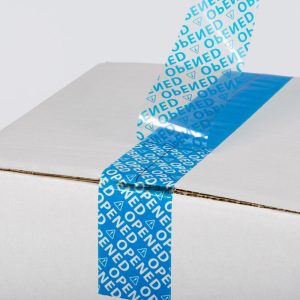 Security tape - 50mmx50mtr - PET acryl - Blauw