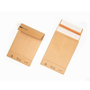 Verzendzakken papier - 162x229x40mm - 120g/m² - 2 sluitstrips
